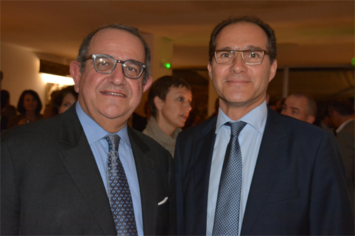 A gauche, Paul-François Arrighi, président du MEDEF Deux-Sèvres et Poitou-Charentes, à l'origine de la nomination de François Papin (à droite) à la présidence du MEDEF 17