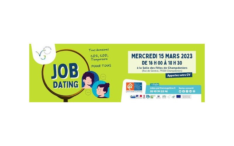 Job dating Val de Gâtine le 15 mars Job dating Val de Gâtine le 15 mars