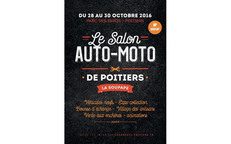 Salon auto-moto "La Soupape" à Poitiers du 28 au 30 octobre